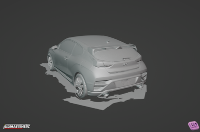 Hyundai Veloster N 3D Scan (JS, 2019-2022)
