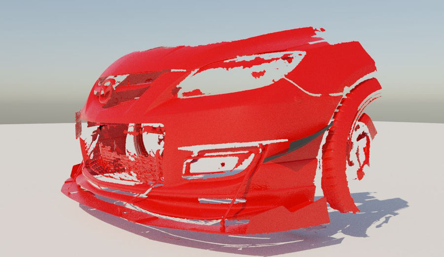 Mazda Mazdaspeed 3 BK (2007-2009) - Canard Set - 3D Print STL