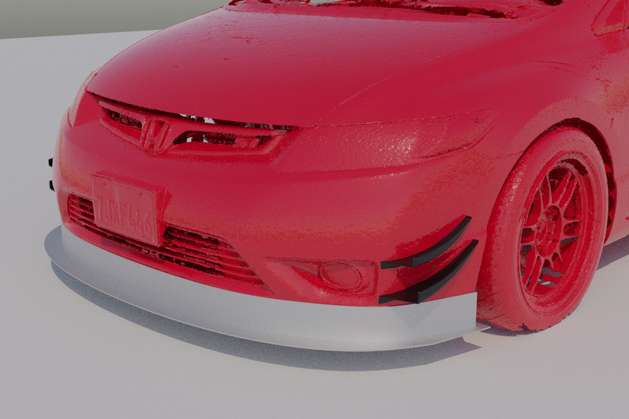 Honda Civic Si FG2 (2006-2009) - Canard Set - 3D Print STL