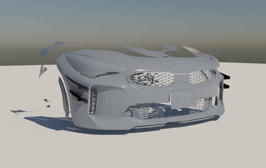 Kia Stinger CK (2017-2023) - Canard Set - 3D Print STL