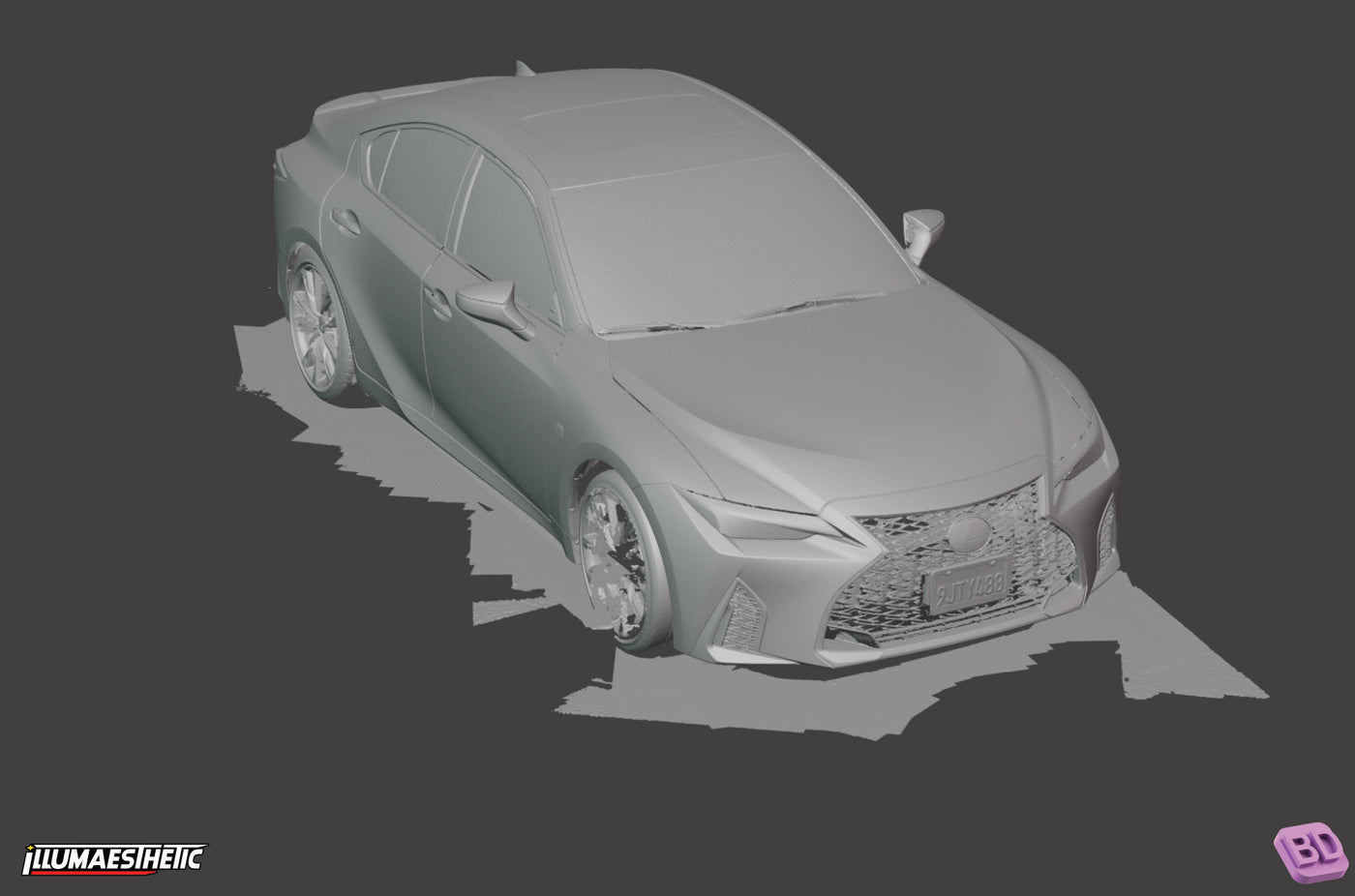 Lexus IS (XE30) 3D Scan (Facelift, 2020+)