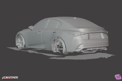 Lexus IS (XE30) 3D Scan (Facelift, 2020+)