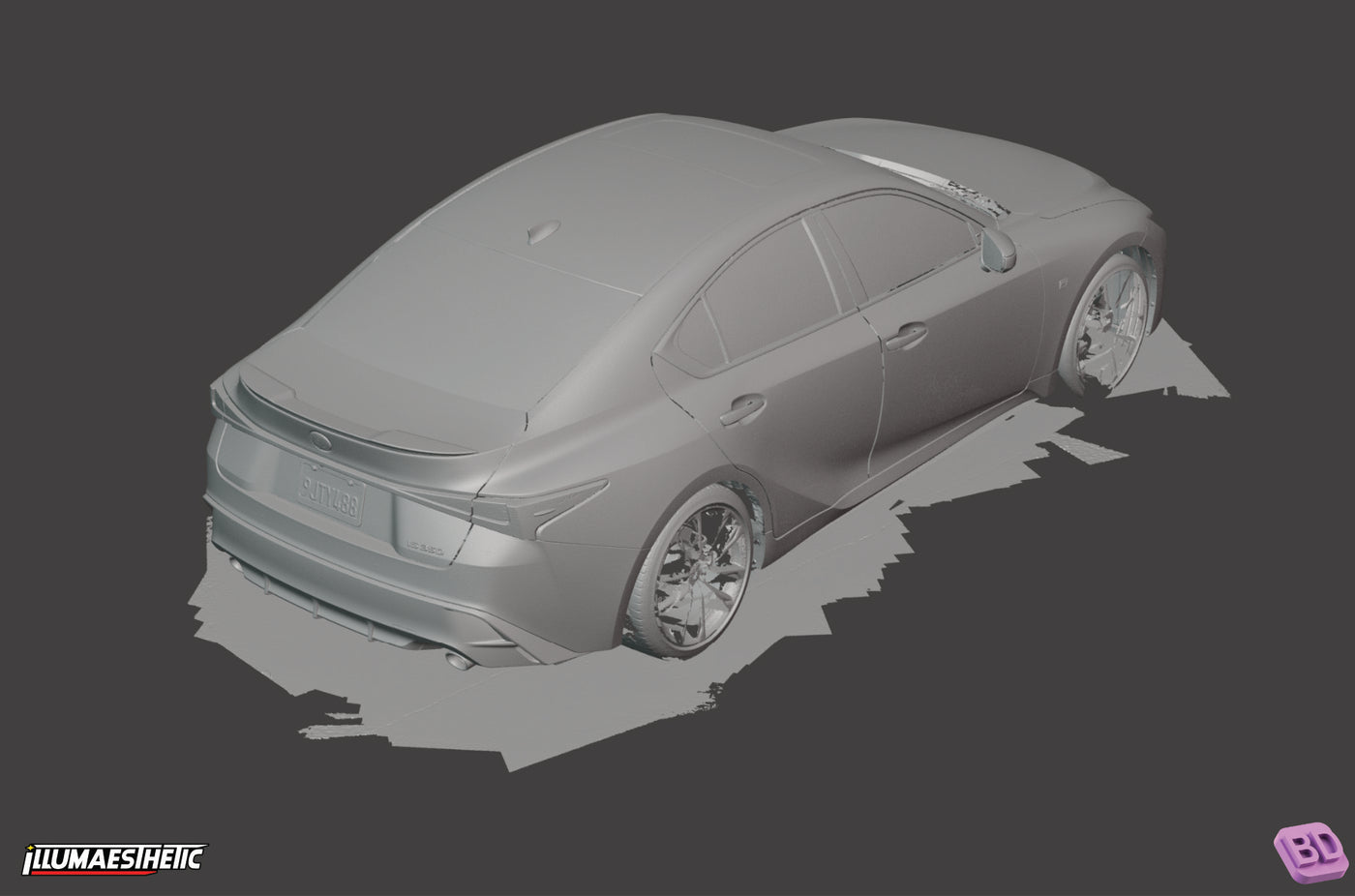Lexus IS (XE30) 3D Scan (Facelift, 2020+)