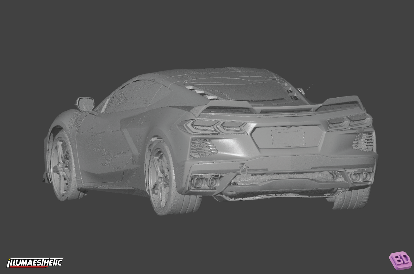 Chevrolet Corvette C8 3D Scan (2020+)
