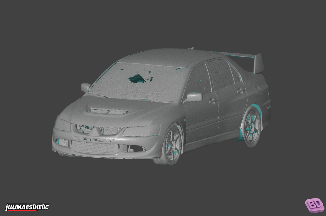 Mitsubishi Lancer Evolution 8 (CT9A) 3D Scan (2003-2005