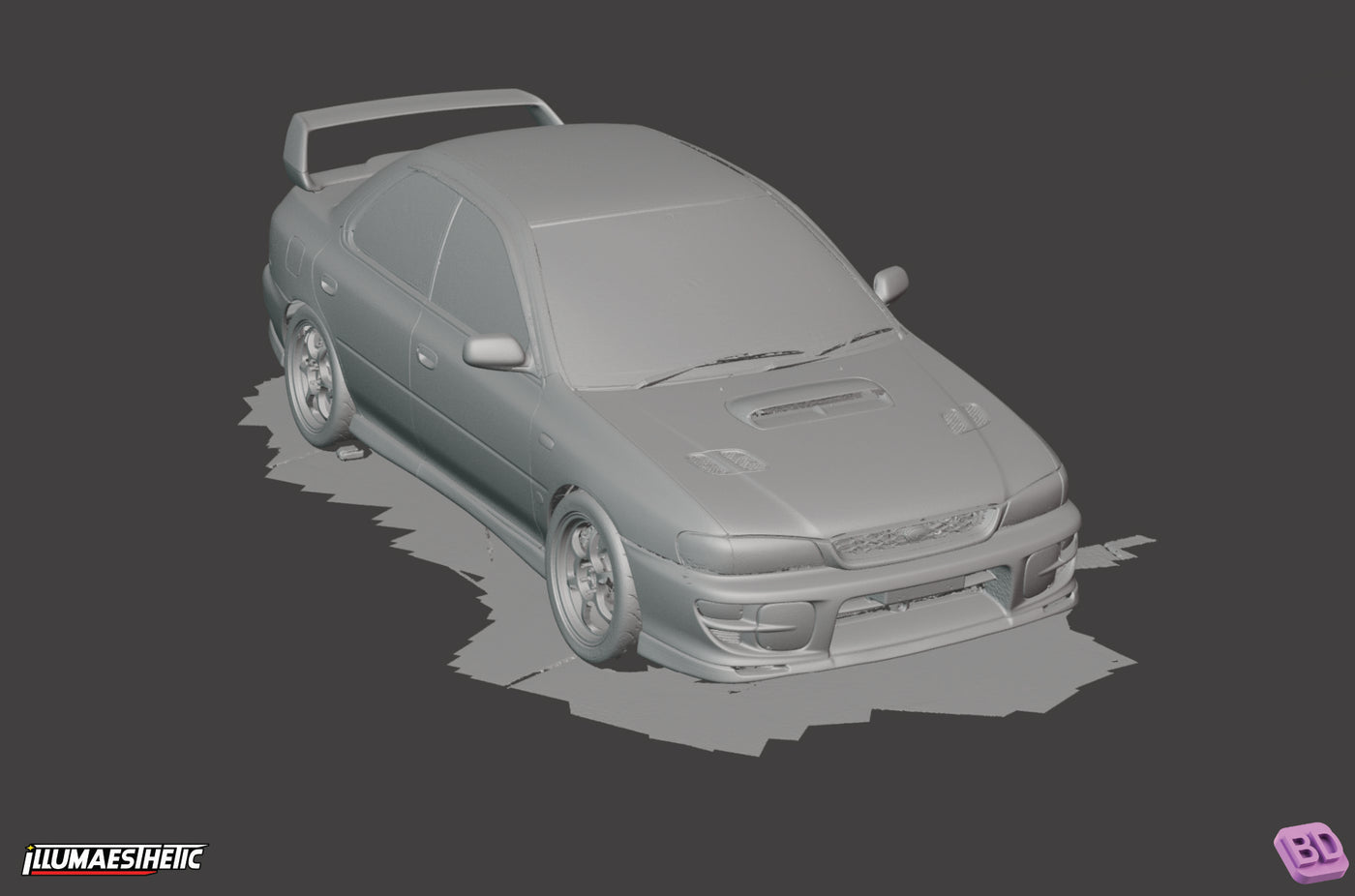 SUBARU Impreza パーツカタログ GC GF 1992-2000 Subaru WRX STI GC8 3D Scan Files | Illumaesthetic