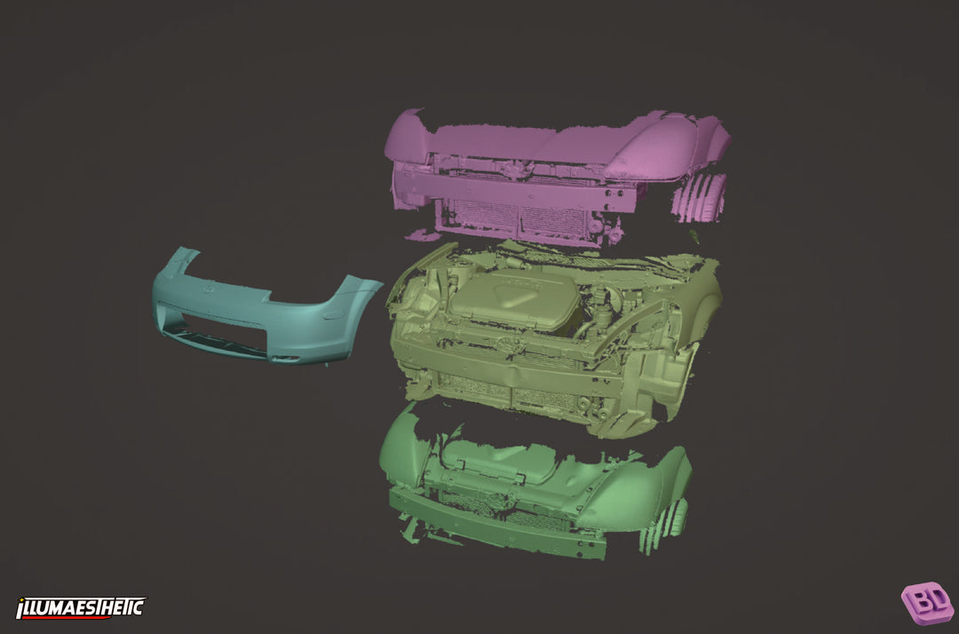 ③dwe　みーページ Toyota MR2 Spyder (ZZW30) 3D Scan (2000-2007) – Illumaesthetic