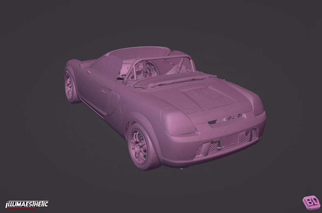 やま　MR② SK③ Toyota MR2 Spyder (ZZW30) 3D Scan (2000-2007) – Illumaesthetic