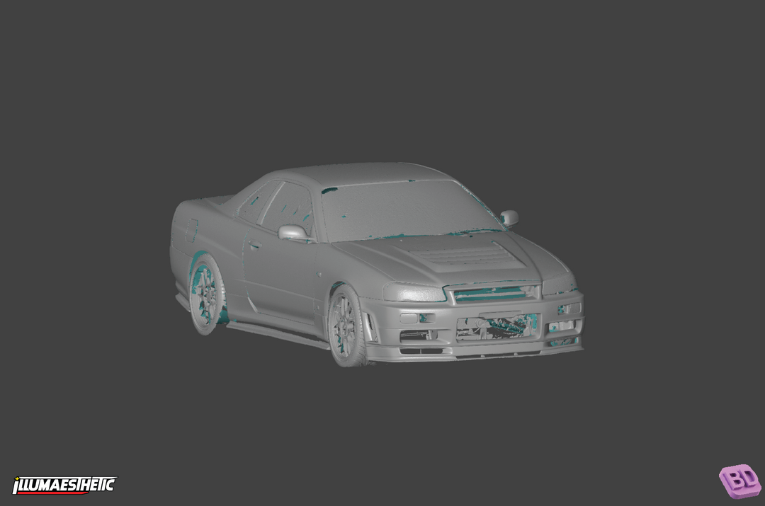 Nissan Skyline GT-T Coupe (ER34) 3D Scan (1998-2001) – Illumaesthetic Nissan Skyline GT-T Coupe (ER34) 3D Scan (1998-2001) – Illumaesthetic
