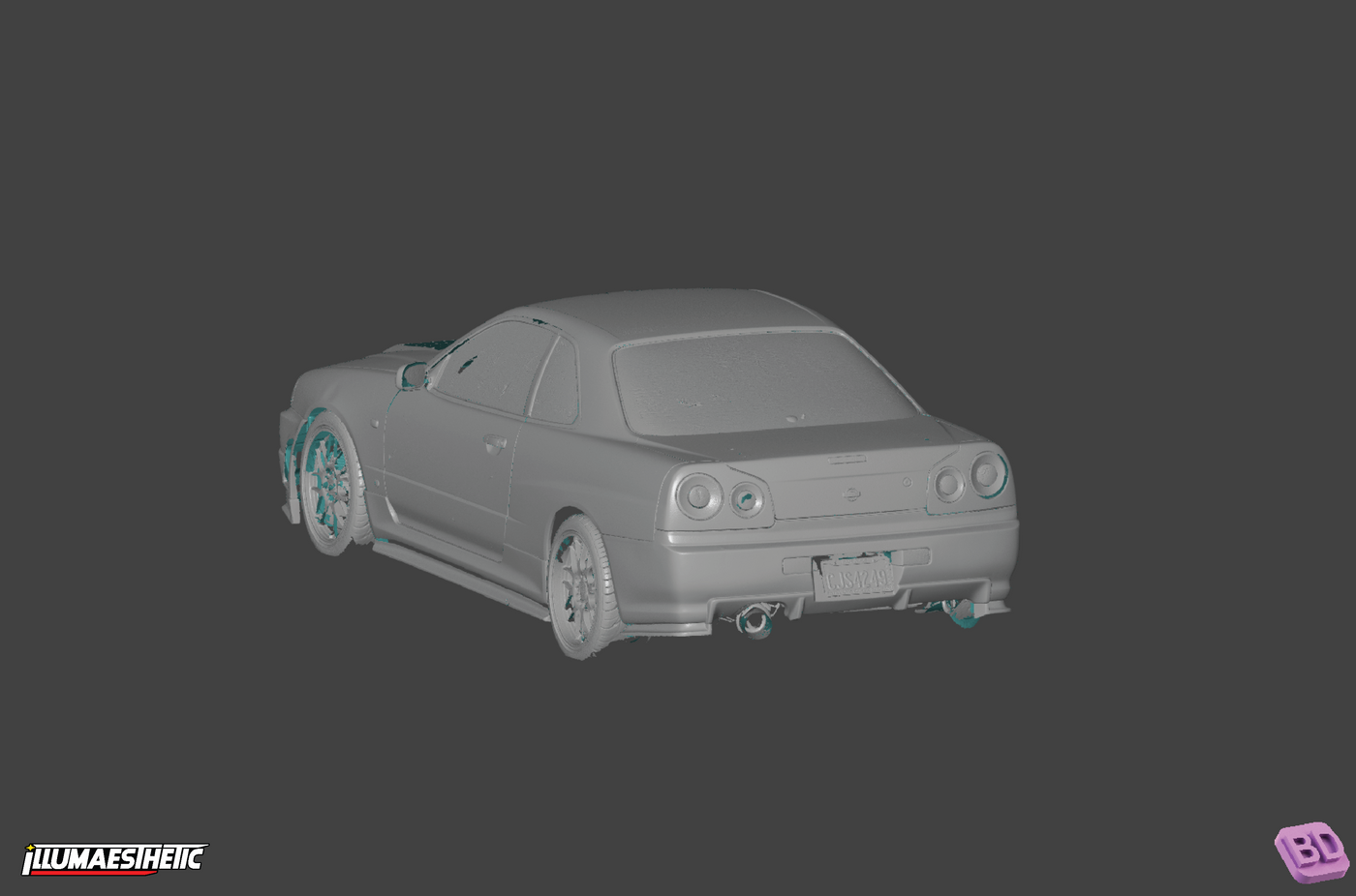 Nissan Skyline Coupe GT-T 3D Scan (1998-2001)