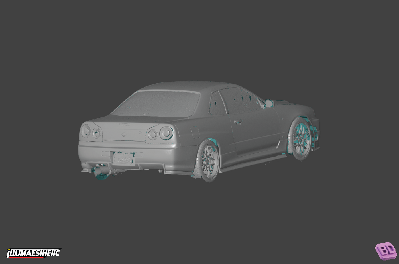 Nissan Skyline Coupe GT-T 3D Scan (1998-2001)