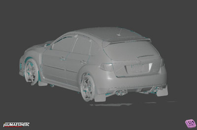Subaru WRX STI 3D Scan (2008-2014, GR/GV)