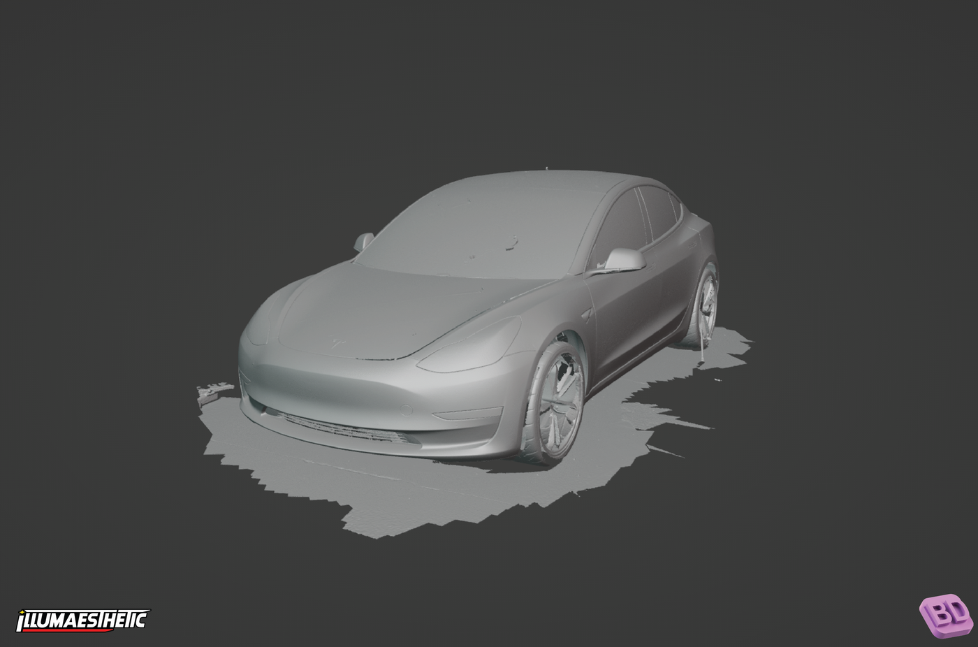Tesla Model 3 3D Scan (2017+)