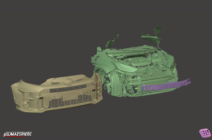 クラリスページ Toyota Illumaesthetic – (2020-2023) Scan 3D (GXPA16) Yaris GR チェスト・キャビネット