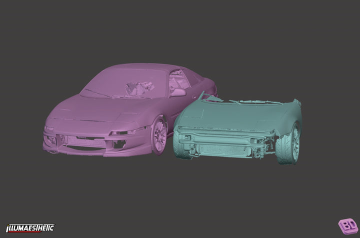 Toyota MR2 (SW20) 3D Scan (1989-1999) – Illumaesthetic