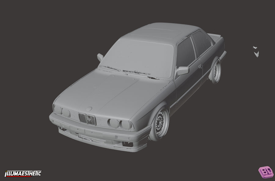 BMW 3 Series (E30) 3D Scan (Facelift, 1987-1994) - cover