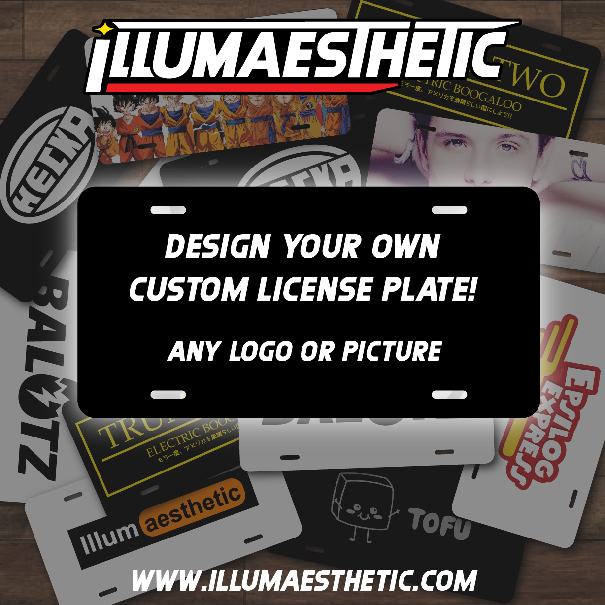 Design Your Own Custom Display License Plate