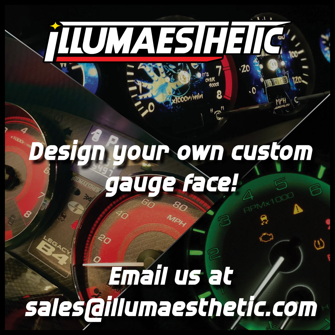Illumaesthetic Dodge Neon SRT-4 - Gauge Faces (03-05)