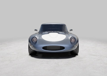 Render of the Jaguar E-Type design from the front