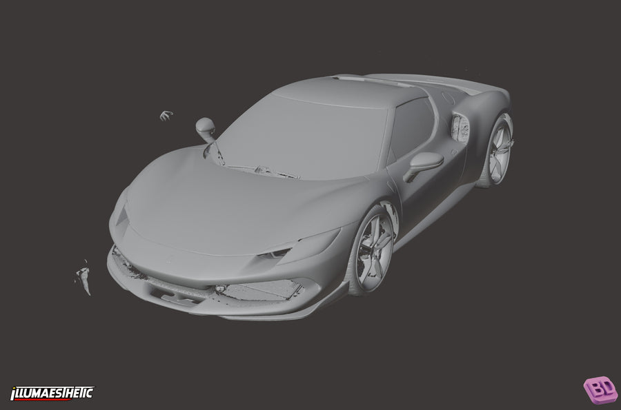 Ferrari 296 GTB (Type F171) 3D Scan (2022+) - cover