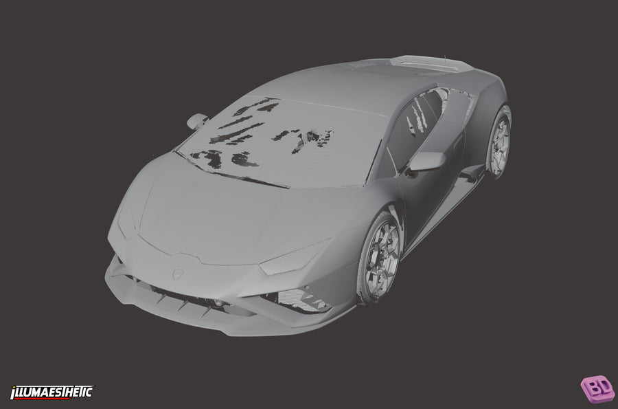 Lamborghini Huracan LP640-4 Evo 3D Scan (2019-2024) - cover