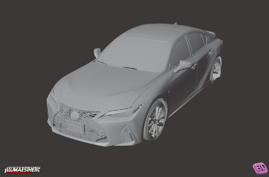 Lexus IS (XE30) 3D Scan (Facelift, 2020+) - cover
