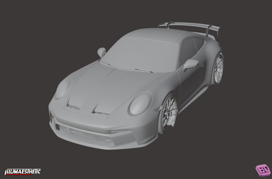 Porsche 911 GT3 (992.1) 3D Scan (2021-2025) - cover