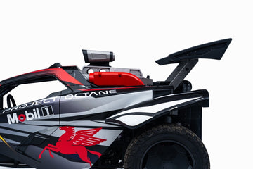 Project Octane rear side profile with the Mobil 1 livery, 3D printed engine cover and rear wing