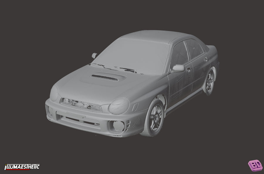 Subaru Impreza WRX STI Bugeye (GD) 3D Scan (2001-2003) - cover