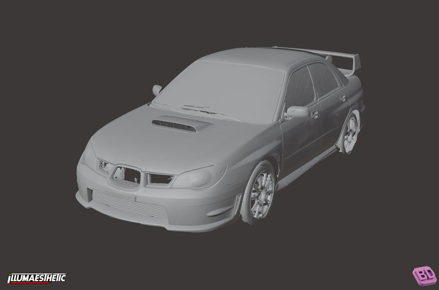 Subaru Impreza WRX STI Hawkeye (GD) 3D Scan (2006-2007) - cover