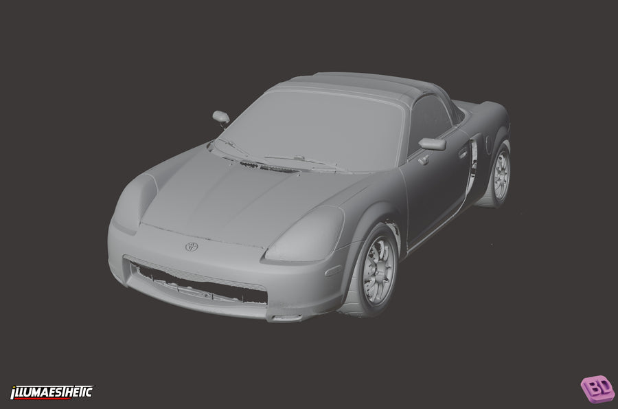 Toyota MR2 Spyder (ZZW30) 3D Scan (2000-2007) - cover