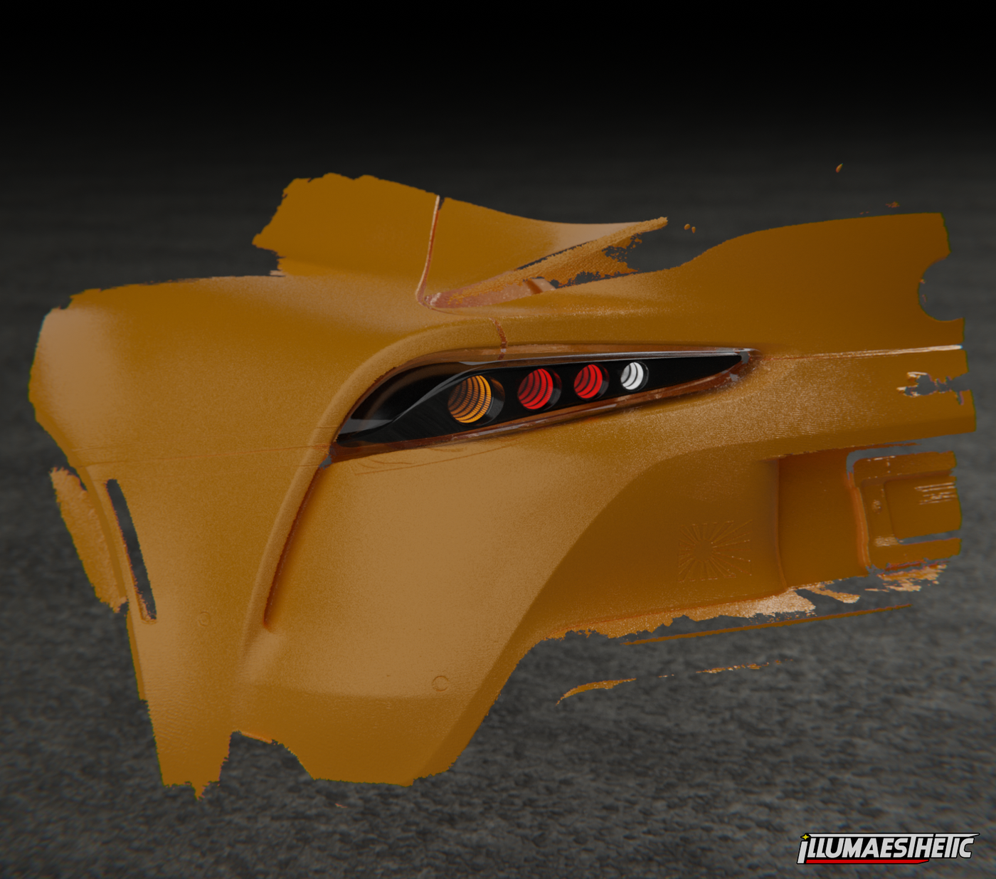 Toyota Supra MKV 3D Printed Light Inserts (for DIY V2)