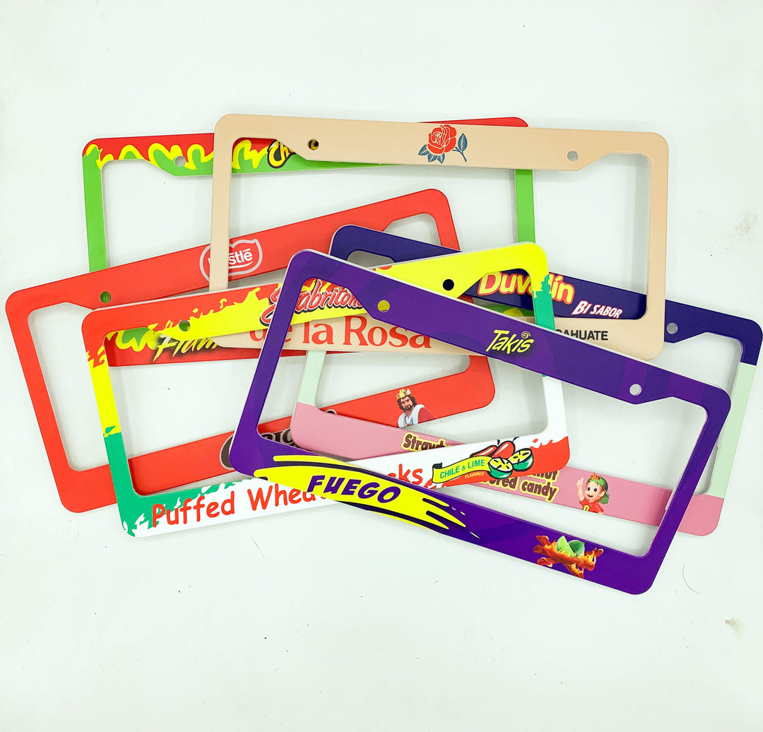 Mexican Snacks License Plate Frames | Illumaesthetic