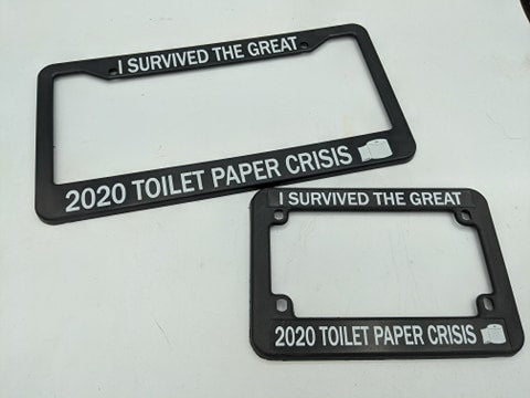 I SURVIVED THE 2020 TOILET PAPER CRISIS - Plate Frame