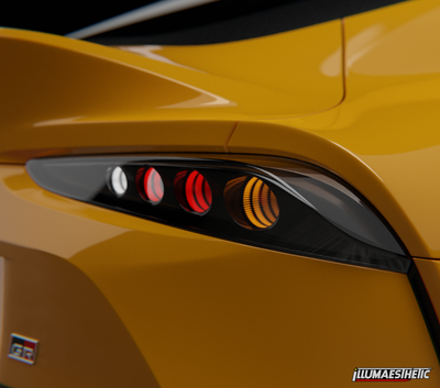 Toyota Supra MKV 3D Printed Light Inserts (for DIY V2)