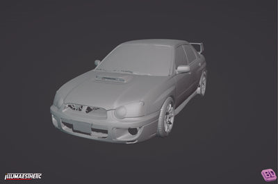 Subaru Impreza Blobeye (GD) 3D Scan (2004-2005)