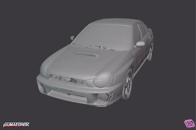 Subaru Impreza Bugeye (GD) 3D Scan (2001-2003)