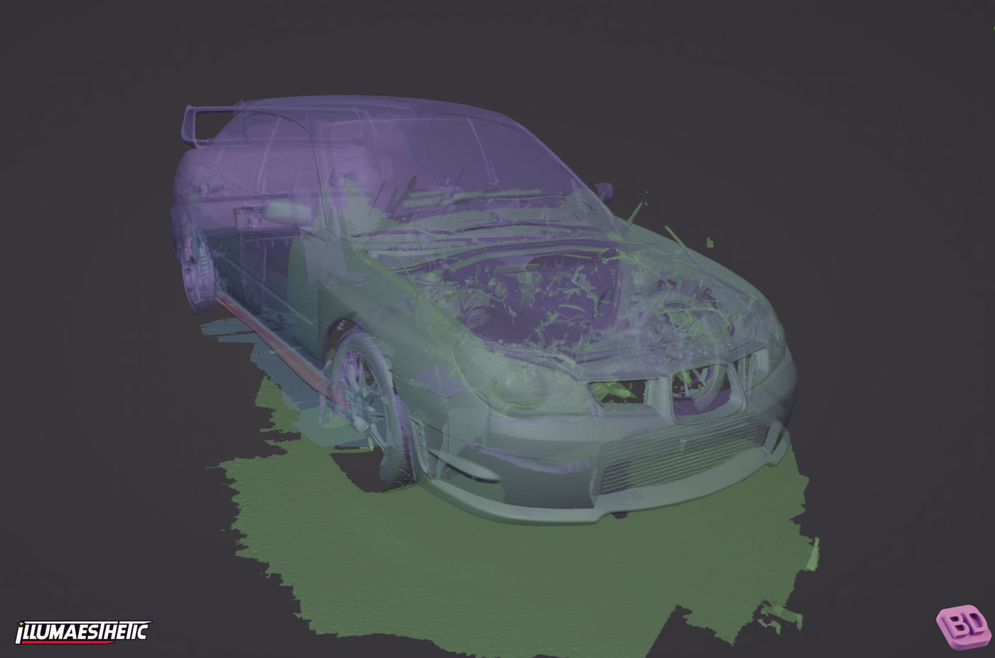 Subaru Impreza Hawkeye (GD) 3D Scan (2006-2007)
