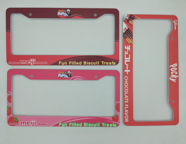 Asian Snack License Plate Frames | Illumaesthetic x Shwainc