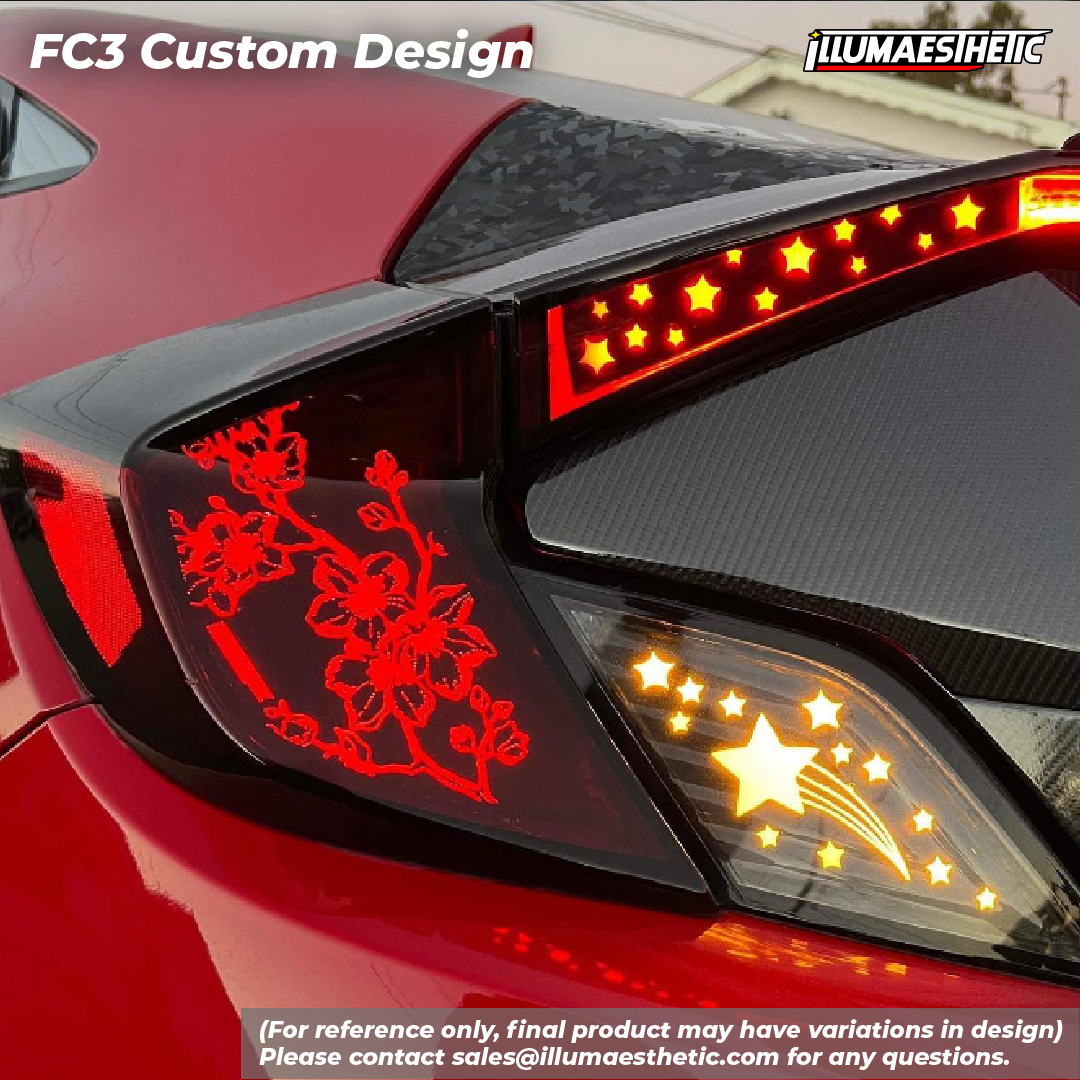 Custom Tail Light Designs Custom Design Tail Light Cover Pair – SMFX